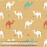 Algodón estampado CHAMEAU Avellana / Multicolor vintage